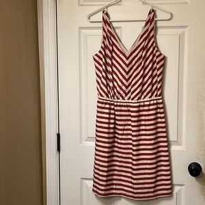 Loft Chevron/Striped Dress